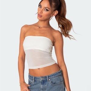 Celestia sheer mesh top